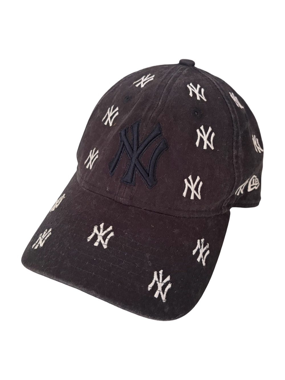 New Era New York Yankees 9TWENTY All Over NY Logo Navy Blue Baseball Hat